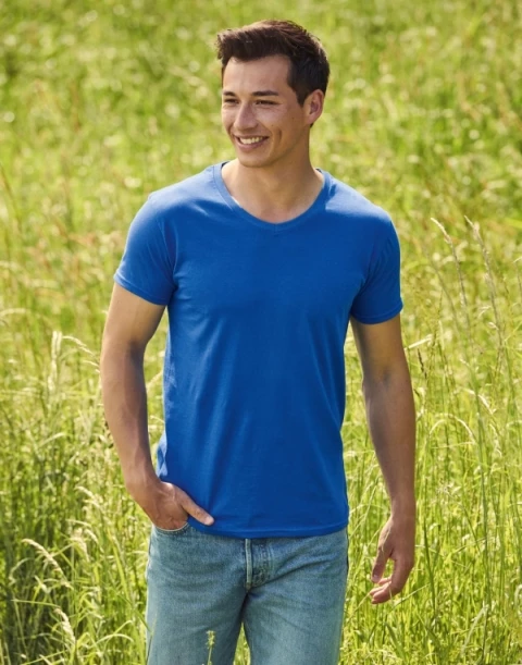 Koszulka męska Iconic V-Neck Fruit of The Loom