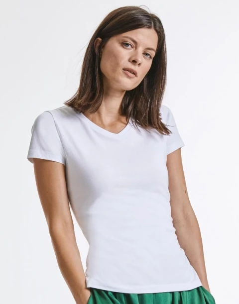 Koszulka damska V-neck Pure Organic Russell