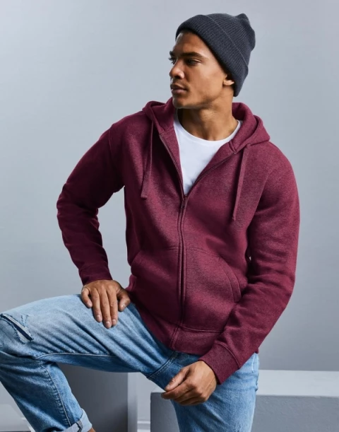 Męska bluza z kapturem rozpinana Authentic Melange Russell