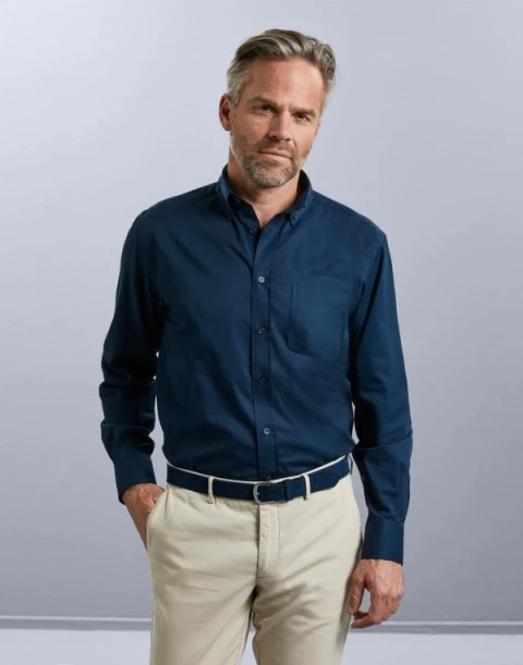 Koszula męska z długim rękawem Twill Russell