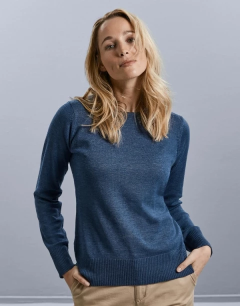Damski sweter z wycięciem pod szyją Russell