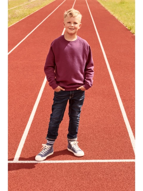 Dziecięca bluza Premium Raglan Sweat Fruit of the Loom
